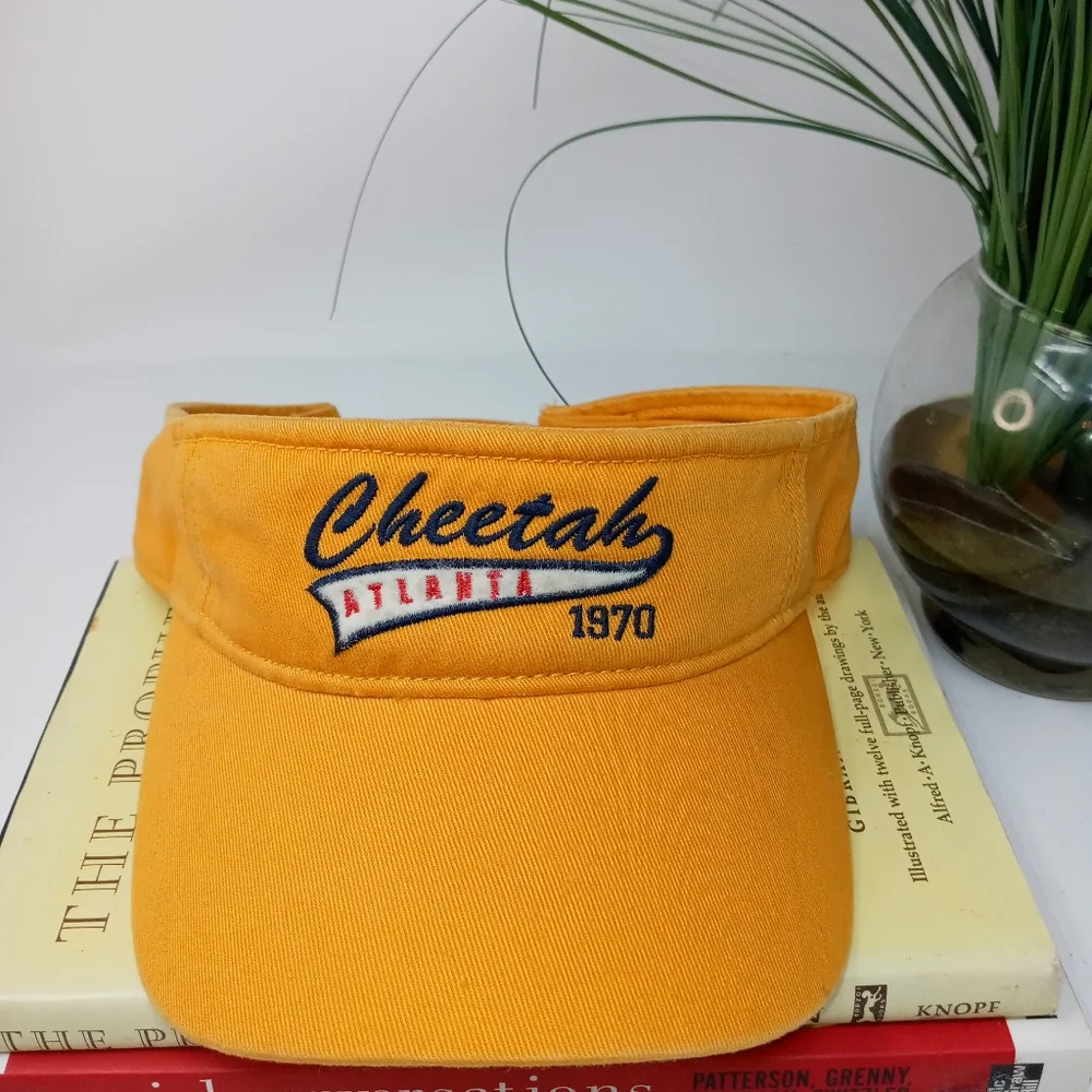 Vintage Cheetah Club Sun Visor